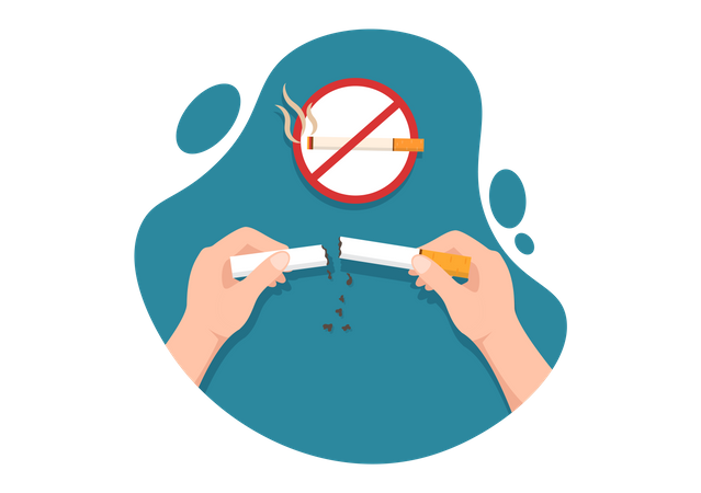 Stop Cigarettes Illustration