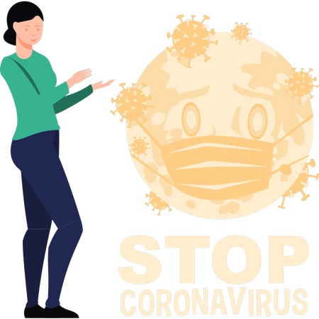 Stop coronavirus Illustration