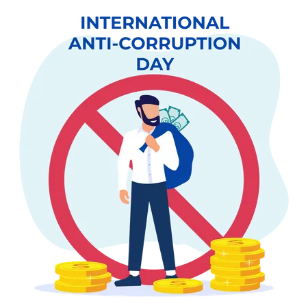 Stop Corruption Illustration