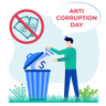 illustration stop corruption law