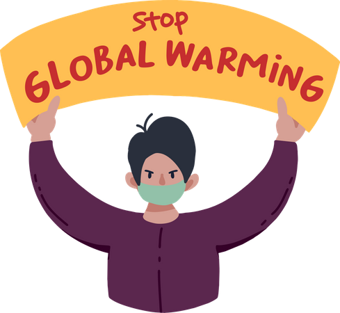 Stop Global Warming  Illustration