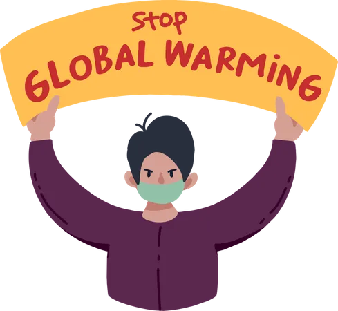 Stop Global Warming  Illustration