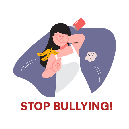Stoppen Sie Mobbing  Illustration