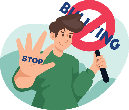 Stop-Mobbing-Bewegung  Illustration