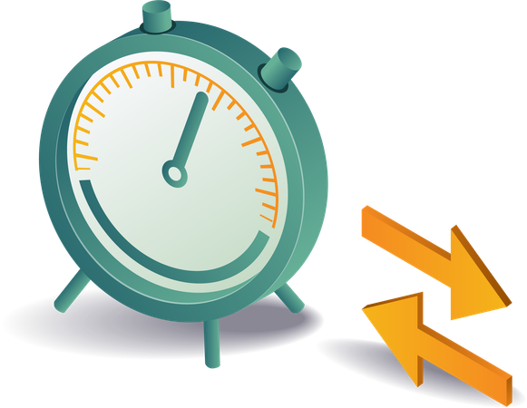 Stopwatch speed measurement  Illustration