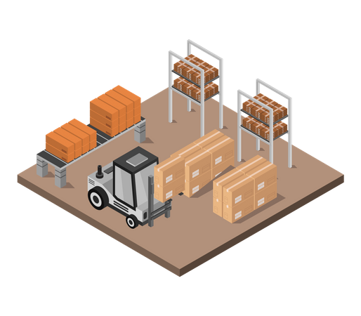 Storage building  Illustration