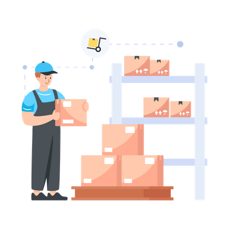 Storage Racks  Illustration