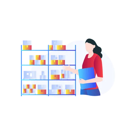 Storage Shelves Vector Icon Which Can Easily Modify Or Edit Illustration