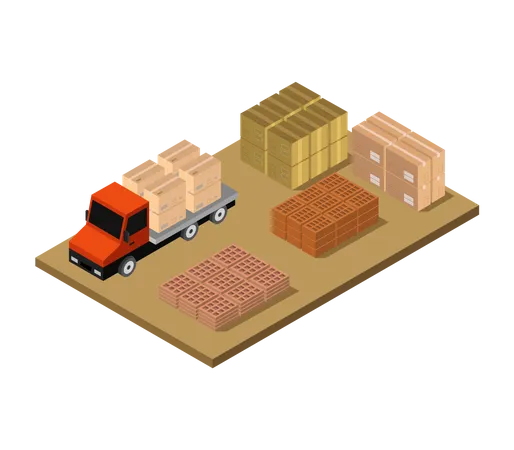 Storage truck  Illustration