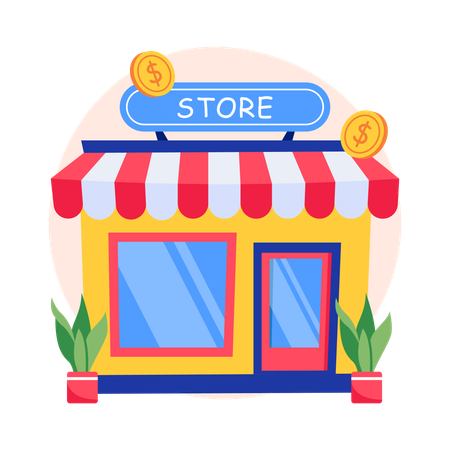 店舗デザイン  イラスト