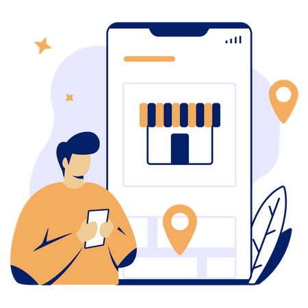 Store Location  Illustration