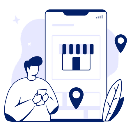 Store Location  Illustration