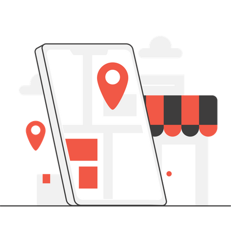 Store Location  Illustration