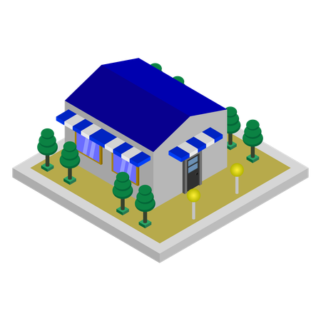 Store parking  Illustration