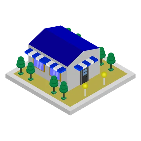 Store parking  Illustration