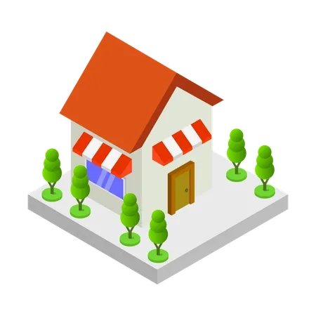 Store parking  Illustration