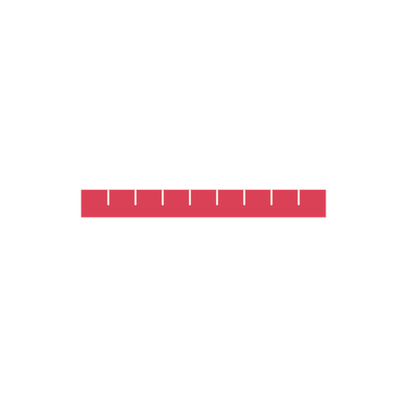 Straight ruler measuring implement  Illustration