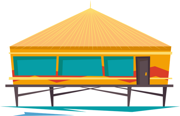 Strandhütte  Illustration