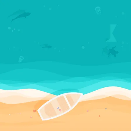 Strandurlaub  Illustration