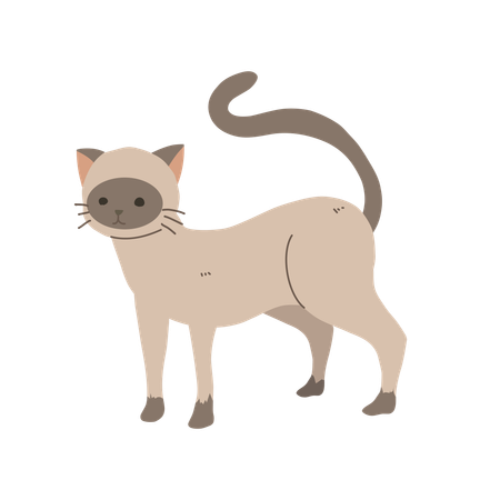 Straßenkatze  Illustration