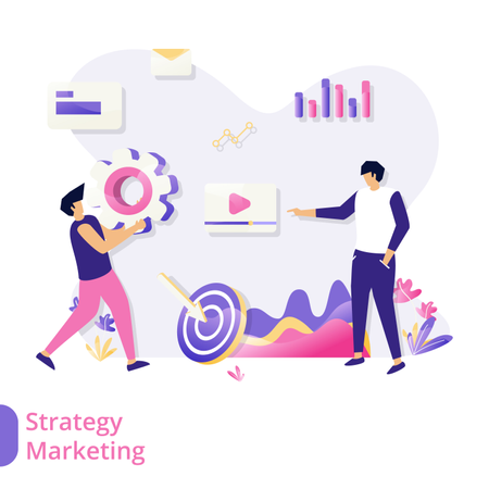 Strategia di marketing  Illustration