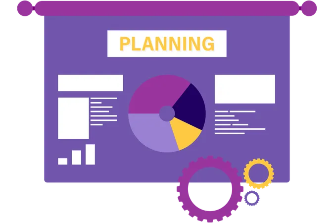 Strategic planning management  Illustration