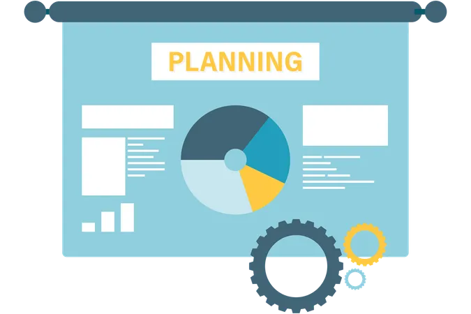 Strategic planning management  Illustration
