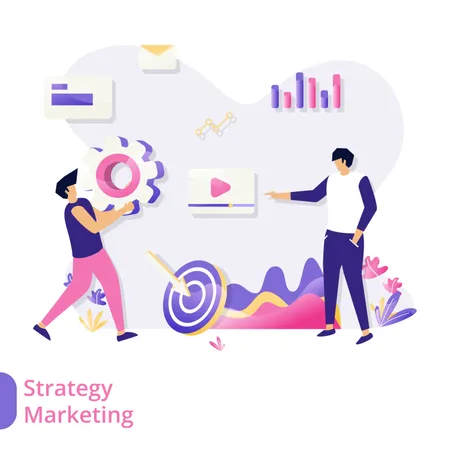 Strategiemarketing  Illustration