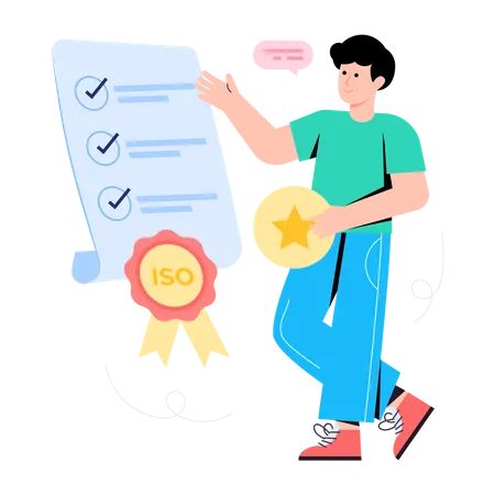 Certification ISO  Illustration