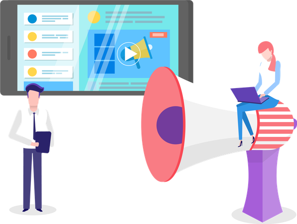 Stratégies d'attraction des clients Illustration