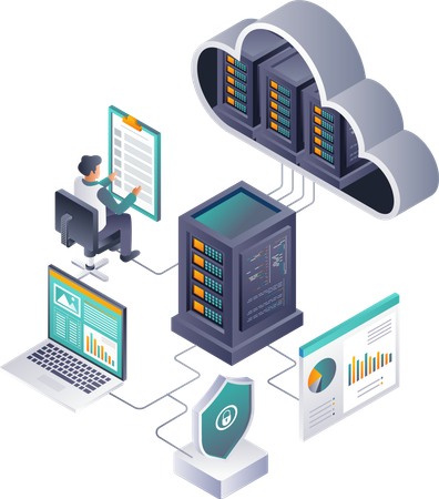 Stratégies de maintenance de la sécurité des serveurs cloud  Illustration