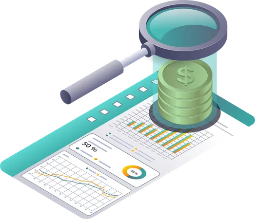 Strategies for Business Financial Analysis  Illustration