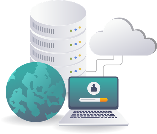 Strategies for Cloud Server Network Administration  Illustration