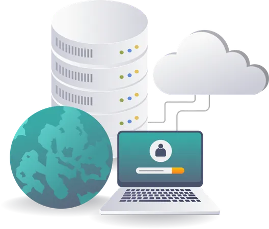 Strategies for Cloud Server Network Administration  Illustration