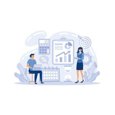 Strategische Geschäftsplanung  Illustration