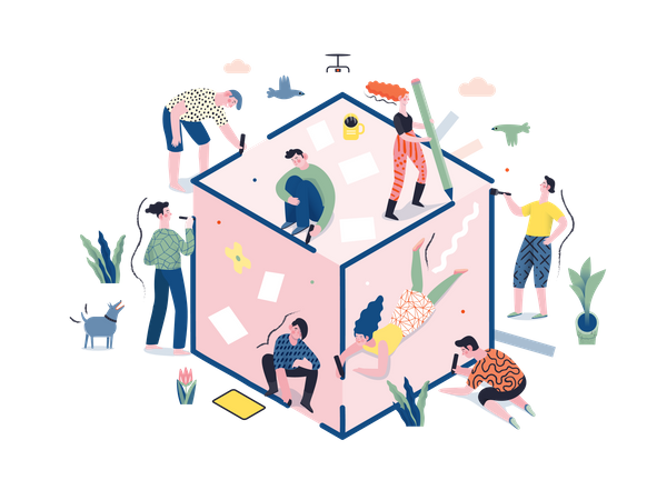 Strategische Partnerschaft  Illustration
