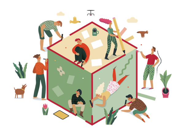 Strategische Partnerschaft  Illustration