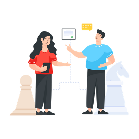 Strategische Partnerschaft  Illustration