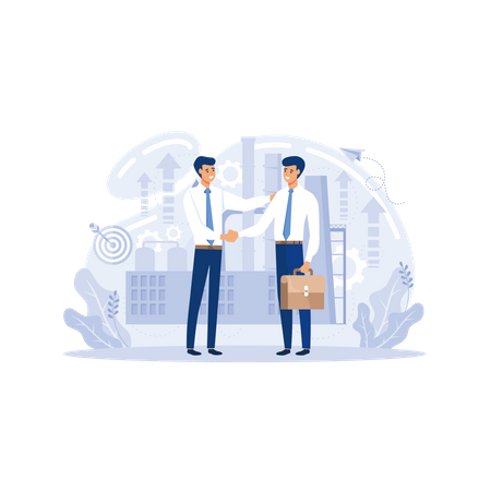 Strategische Partnerschaft  Illustration