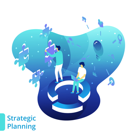 Strategische Planung  Illustration