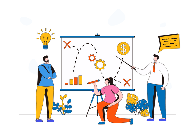 Strategische Planung  Illustration