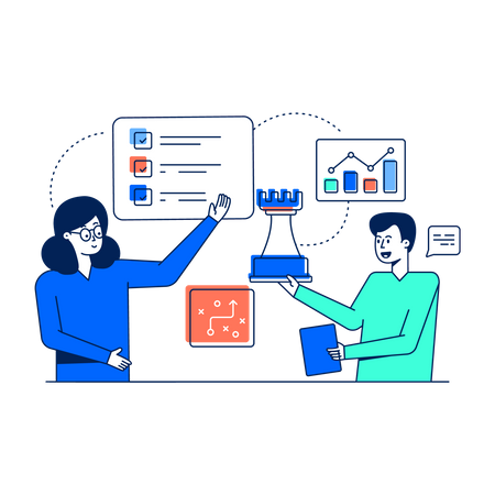 Strategische Planung  Illustration