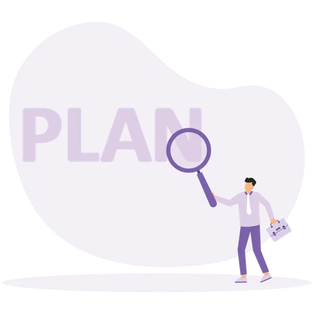 Strategische Planung und Projektmanagement  Illustration