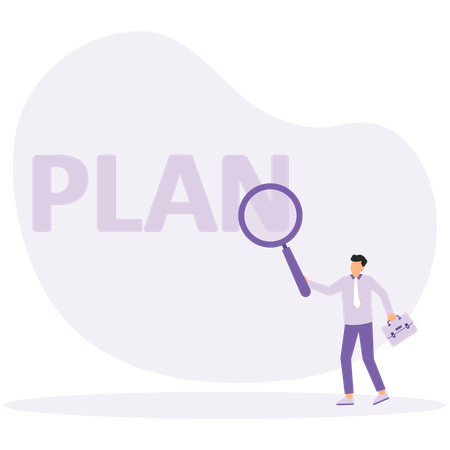 Strategische Planung und Projektmanagement  Illustration