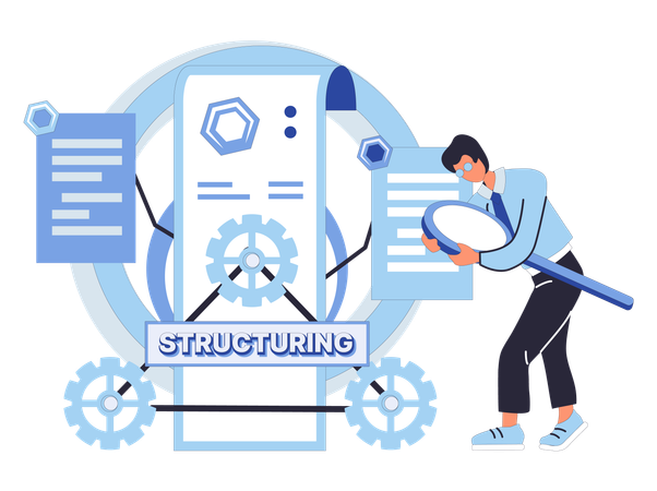 Strategischer Fortschritt im Geschäft erfordert eine effektive Workflow-Analyse  Illustration