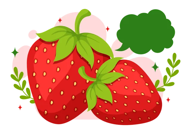 National Strawberry Day Vector Illustration On February 27 To Celebrate The Sweet Little Red Fruit In Flat Cartoon Background Design Illustration