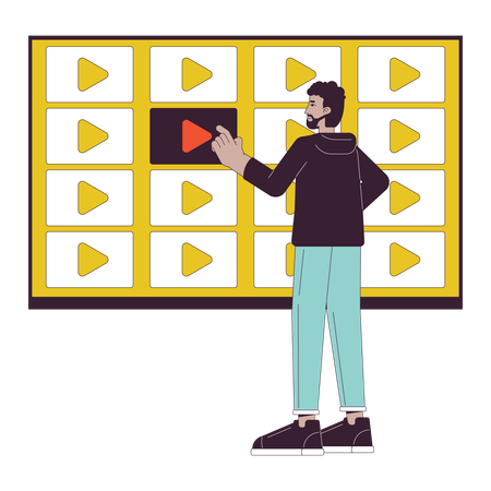 Streaming video service  Illustration