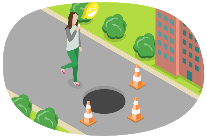 Street Accident  Illustration