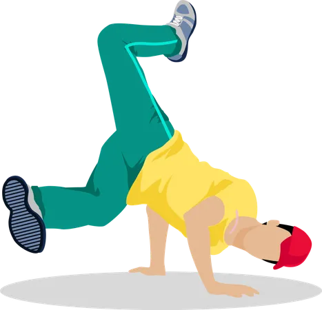 Street Dancer Street Dance Concept Flat Design Hip Hop And Break Vernacular Dances In Urban Contex Culture And Entertainment Dance Style Evolved Outside Studios In Available Open Space Vector Illustration