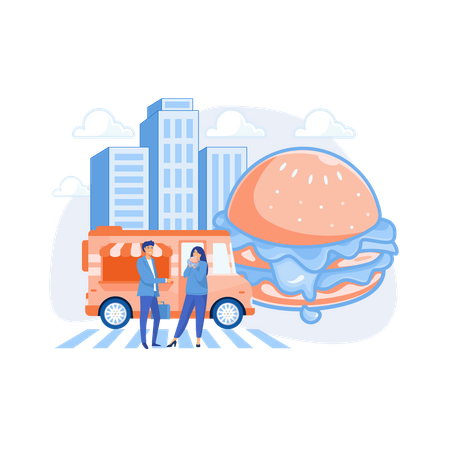 Street food Illustration